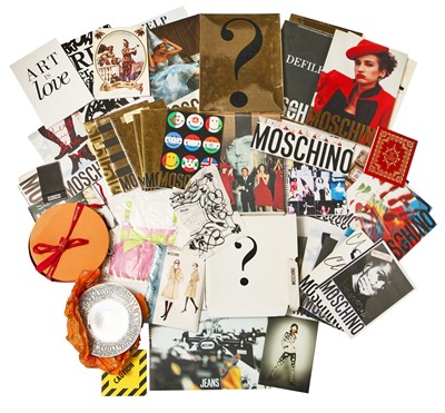 Lot 122 - A large group of Moschino lookbooks and ephemera, 1980s-2000s