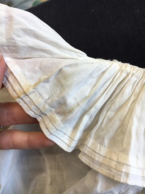 Lot 72 - A rare white cotton chemisette, 1815-20