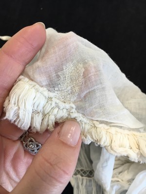 Lot 72 - A rare white cotton chemisette, 1815-20