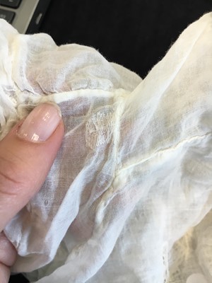 Lot 72 - A rare white cotton chemisette, 1815-20