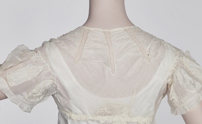 Lot 72 - A rare white cotton chemisette, 1815-20