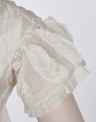 Lot 72 - A rare white cotton chemisette, 1815-20