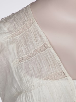 Lot 72 - A rare white cotton chemisette, 1815-20