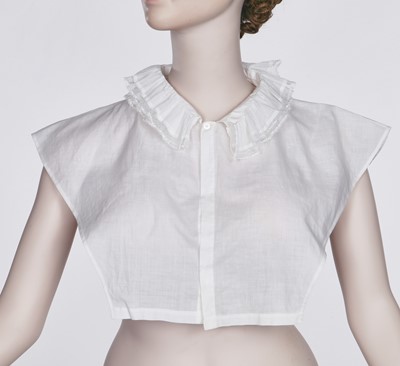 Lot 72 - A rare white cotton chemisette, 1815-20