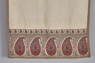 Lot 61 - Woven drawloom stole, probably Norwich, circa 1810