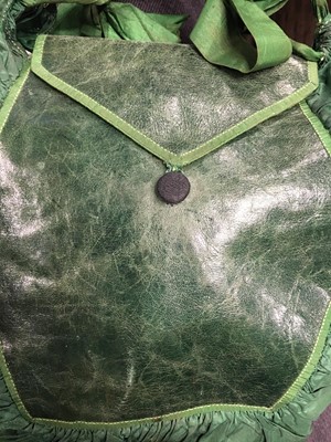 Lot 58 - A green silk bonnet, 1806-1809