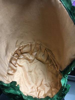 Lot 58 - A green silk bonnet, 1806-1809