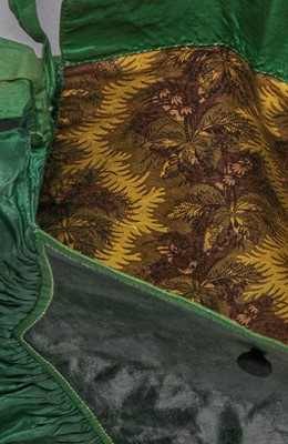 Lot 58 - A green silk bonnet, 1806-1809