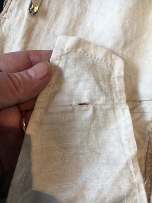 Lot 80 - A blush silk taffeta dress, French, circa 1810