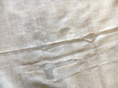 Lot 80 - A blush silk taffeta dress, French, circa 1810