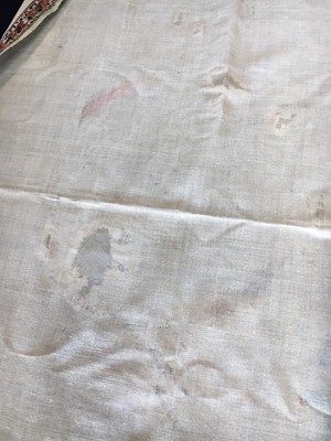 Lot 80 - A blush silk taffeta dress, French, circa 1810