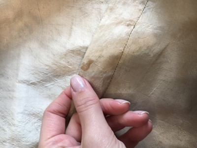 Lot 80 - A blush silk taffeta dress, French, circa 1810