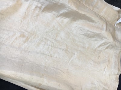 Lot 80 - A blush silk taffeta dress, French, circa 1810