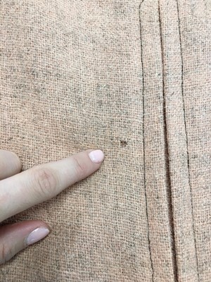 Lot 567 - Mary Quant's own Mary Quant salmon pink wool tweed 'Peachy' pinafore dress, 1962