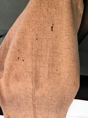 Lot 567 - Mary Quant's own Mary Quant salmon pink wool tweed 'Peachy' pinafore dress, 1962
