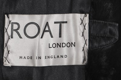 Lot 566 - Mary Quant's own Mary Quant black fur and leather coat, 1962-64