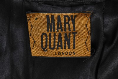 Lot 566 - Mary Quant's own Mary Quant black fur and leather coat, 1962-64