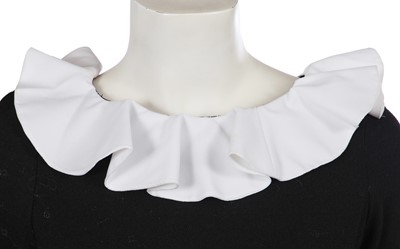 Lot 563 - Mary Quant's own Mary Quant black and white crêpe 'Miss Muffet' dress, 1964