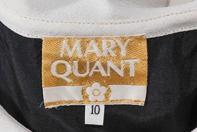 Lot 563 - Mary Quant's own Mary Quant black and white crêpe 'Miss Muffet' dress, 1964