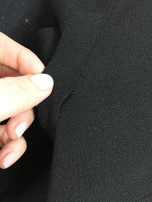 Lot 558 - Mary Quant's own Mary Quant black and yellow crêpe mini dress, 1966-67