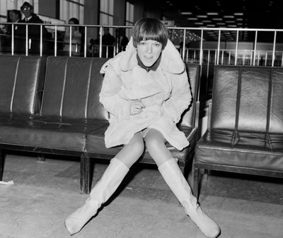 Lot 560 - Mary Quant's own Mary Quant ivory rabbit fur coat, 1966
