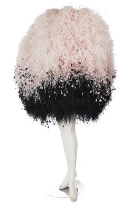 Lot 192 - A Halpern black and pink feathered 'orb' dress, Spring-Summer 2021