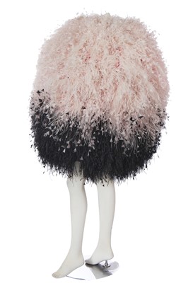 Lot 192 - A Halpern black and pink feathered 'orb' dress, Spring-Summer 2021