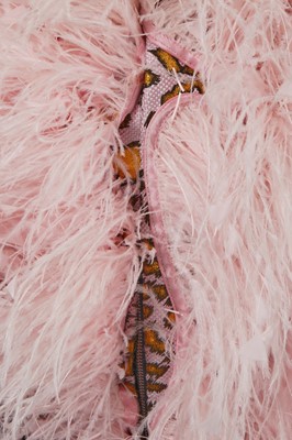 Lot 192 - A Halpern black and pink feathered 'orb' dress, Spring-Summer 2021