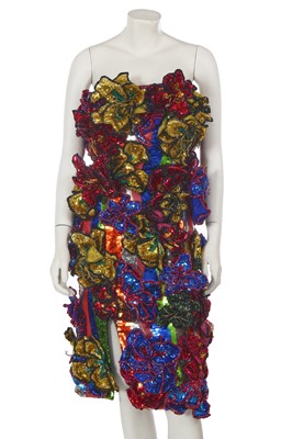 Lot 202 - A Halpern sequined floral dress, Autumn-Winter 2020-21