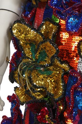 Lot 202 - A Halpern sequined floral dress, Autumn-Winter 2020-21