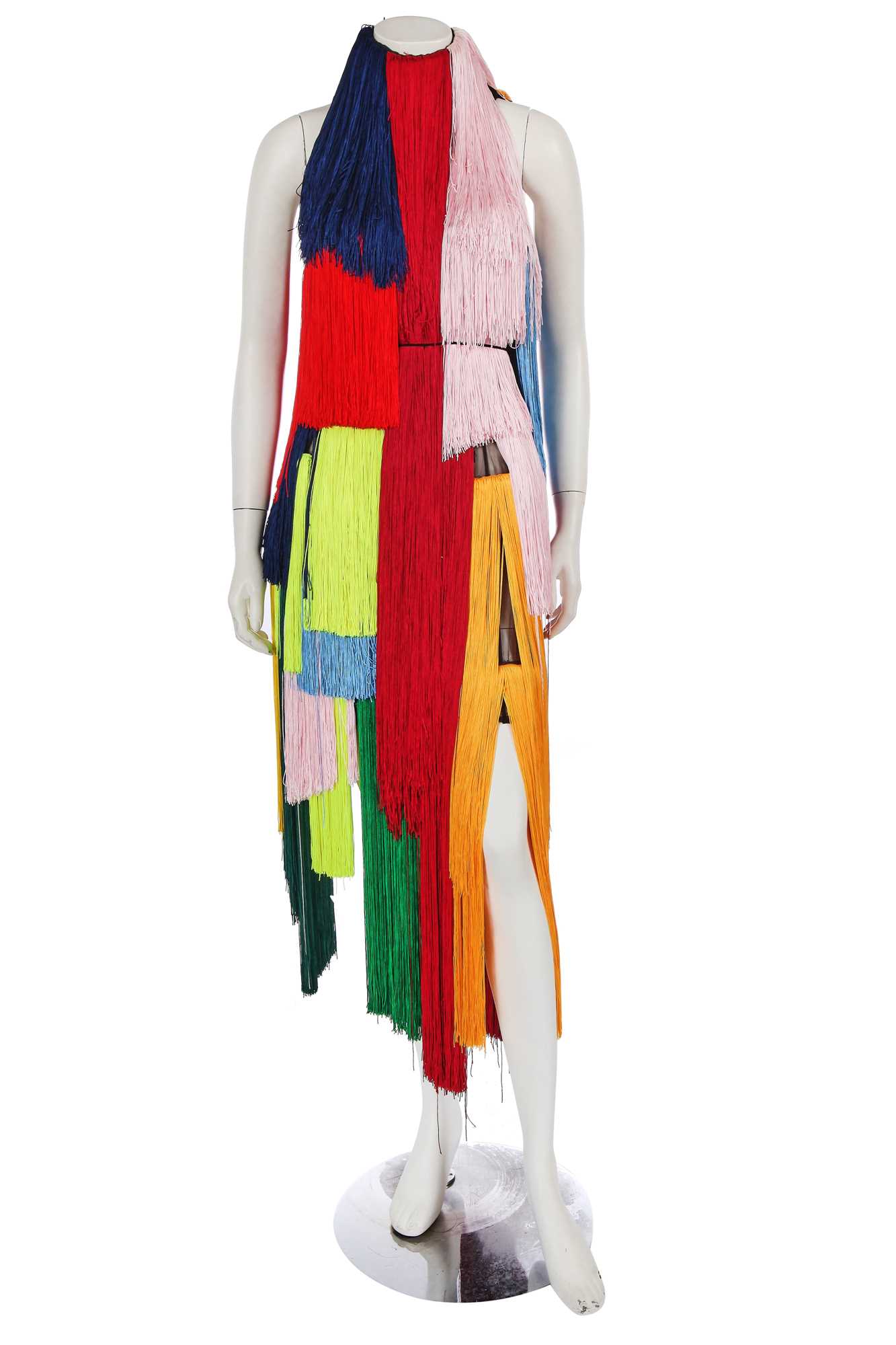 Click for high resolution Lot 194 - A Halpern fringe dress, Spring-Summer 2021