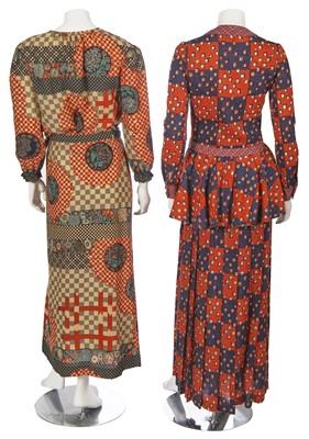 Lot 550 - Mary Quant's own Mary Quant Liberty print Varuna wool ensembles, early 1970s