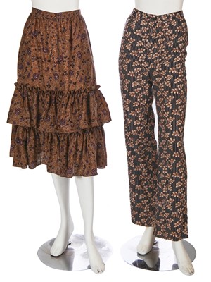 Lot 550 - Mary Quant's own Mary Quant Liberty print Varuna wool ensembles, early 1970s