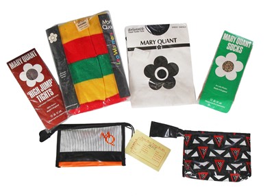Lot 547 - A group of Mary Quant's own Mary Quant accessories and merchandise, mainly 1970s
