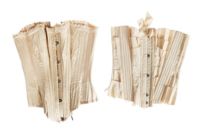 Lot 664 - An interesting group of corsets and suspenders, 1880s and later