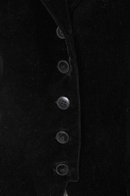 Lot 574 - Mary Quant's Azzedine Alaïa black velvet jacket, circa 1990