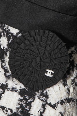 Lot 570 - Mary Quant's Chanel by Karl Lagerfeld black and white fantasy tweed skirt, Spring-Summer 2005
