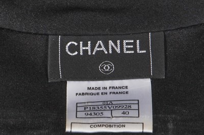 Lot 570 - Mary Quant's Chanel by Karl Lagerfeld black and white fantasy tweed skirt, Spring-Summer 2005