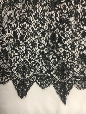 Lot 462 - A Lucien Lelong haute couture black lace cocktail dress, circa 1928