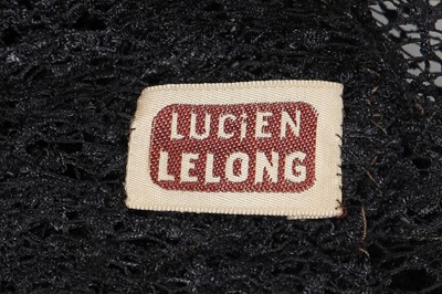 Lot 462 - A Lucien Lelong haute couture black lace cocktail dress, circa 1928