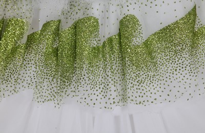 Lot 191 - A Halpern tiered white tulle dress, Spring-Summer 2022