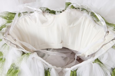 Lot 191 - A Halpern tiered white tulle dress, Spring-Summer 2022