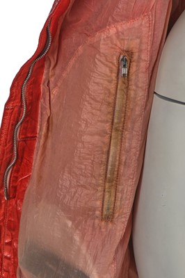 Lot 214 - A Carol Christian Poell garment-dyed red kangaroo leather coat, 'Self-Same' collection 2009