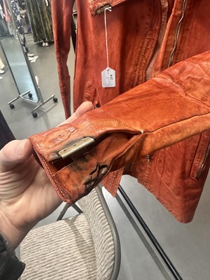 Lot 214 - A Carol Christian Poell garment-dyed red kangaroo leather coat, 'Self-Same' collection 2009