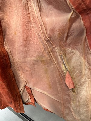 Lot 214 - A Carol Christian Poell garment-dyed red kangaroo leather coat, 'Self-Same' collection 2009