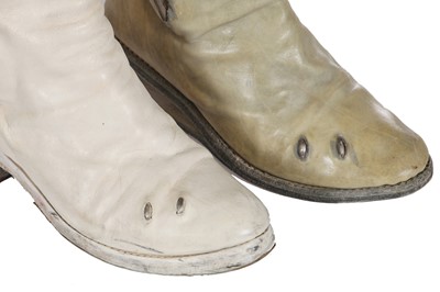 Lot 211 - Two pairs of Carol Christian Poell One Piece Spiral Zip Prosthetic Boots, circa 2010