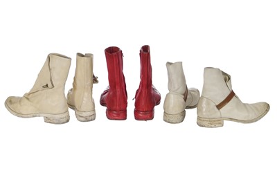Lot 58 - Three pairs of Carol Christian Poell leather boots, circa 2010