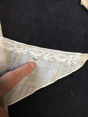 Lot 7 - Three fichus/shawls, late 18th-early 19th-century