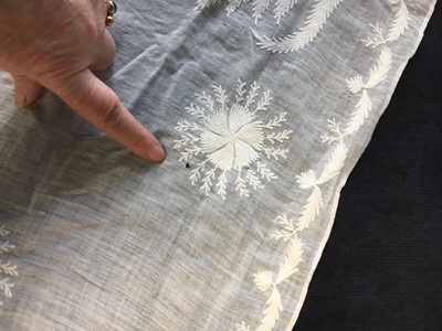 Lot 7 - Three fichus/shawls, late 18th-early 19th-century