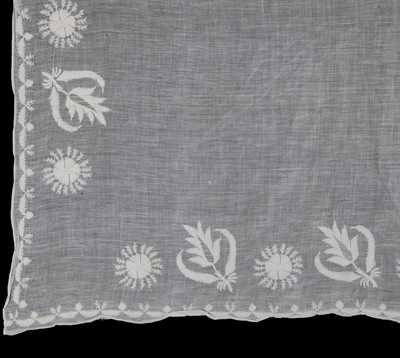 Lot 7 - Three fichus/shawls, late 18th-early 19th-century